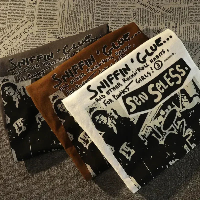 Kawaii Graffiti Print Oversized T-Shirt..