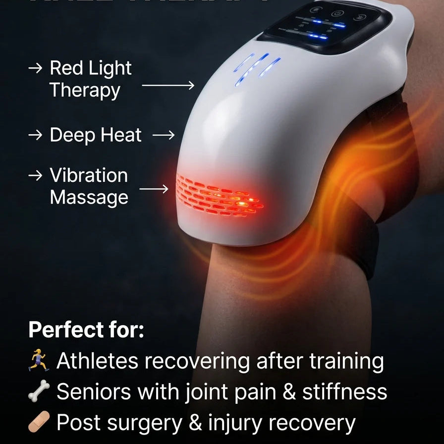 Knee Massager With Heat And Red Light Therapy