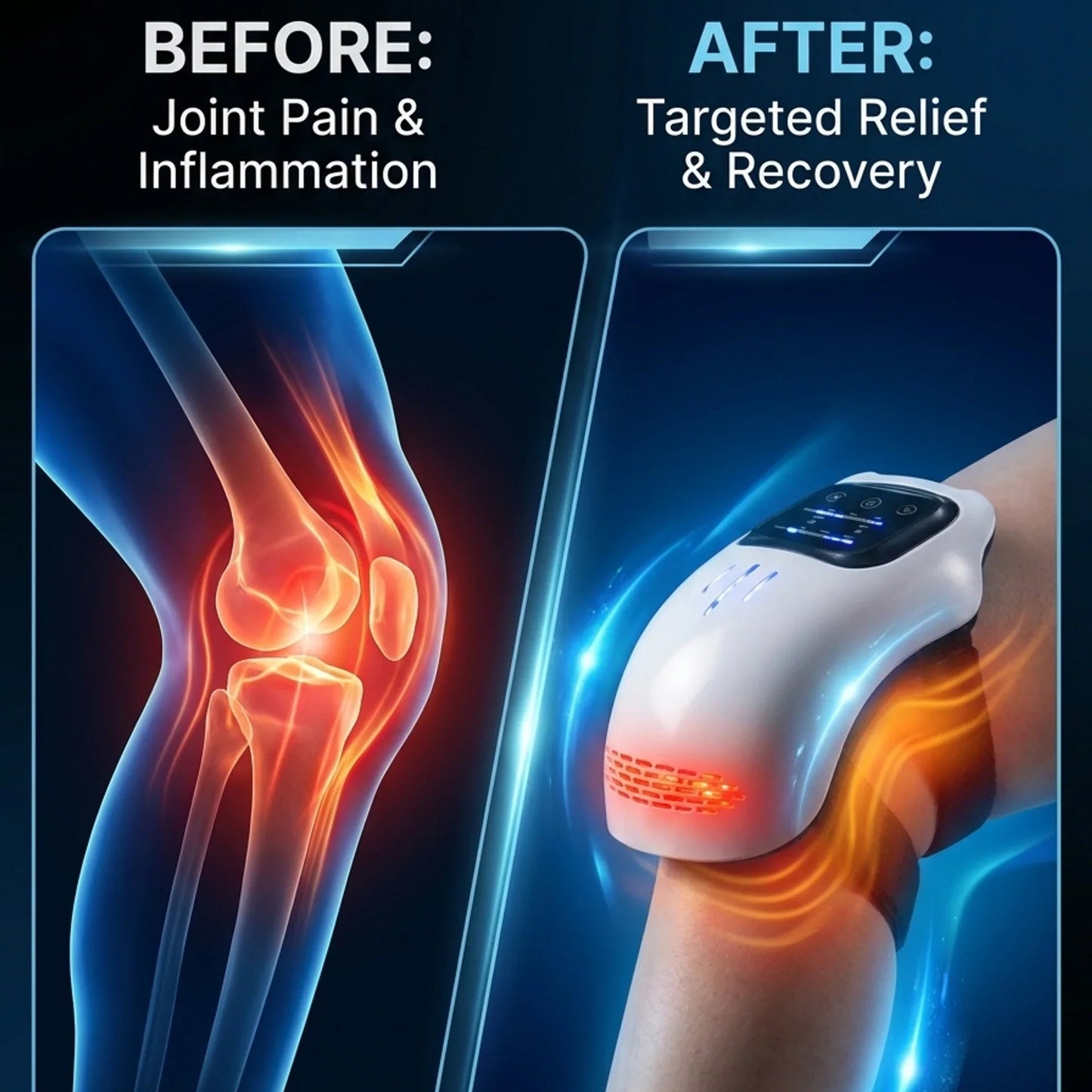 Knee Massager With Heat And Red Light Therapy