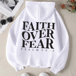 Faith Over Fear Hoodie – 2025 | Unisex Christian Streetwear