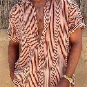 Vibe Check™ 3D Striped Hawaiian Shirt – Unisex Vacation Drip