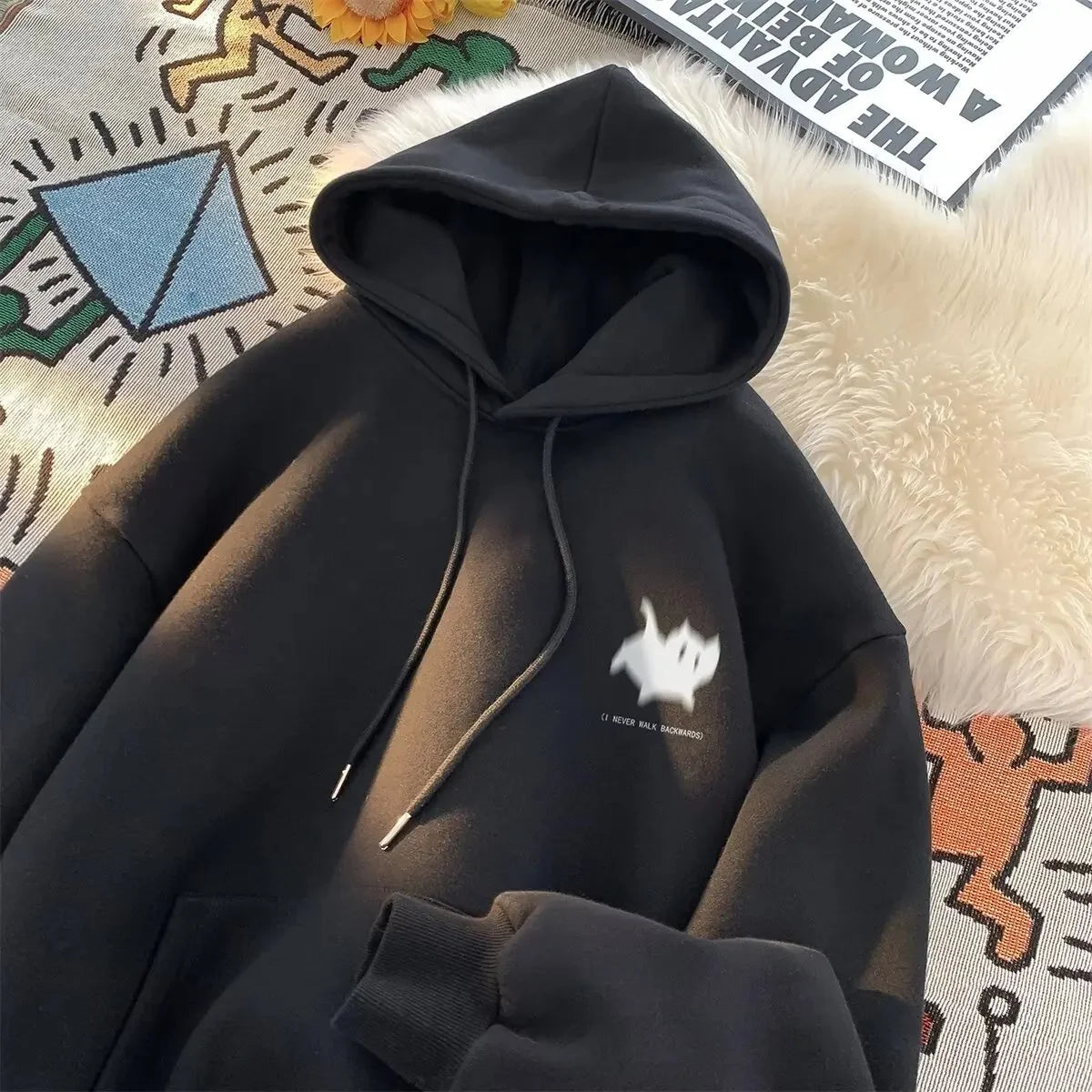 Casual Loose Men's Hoodie Sweatshirt, Fashionable Versatile.