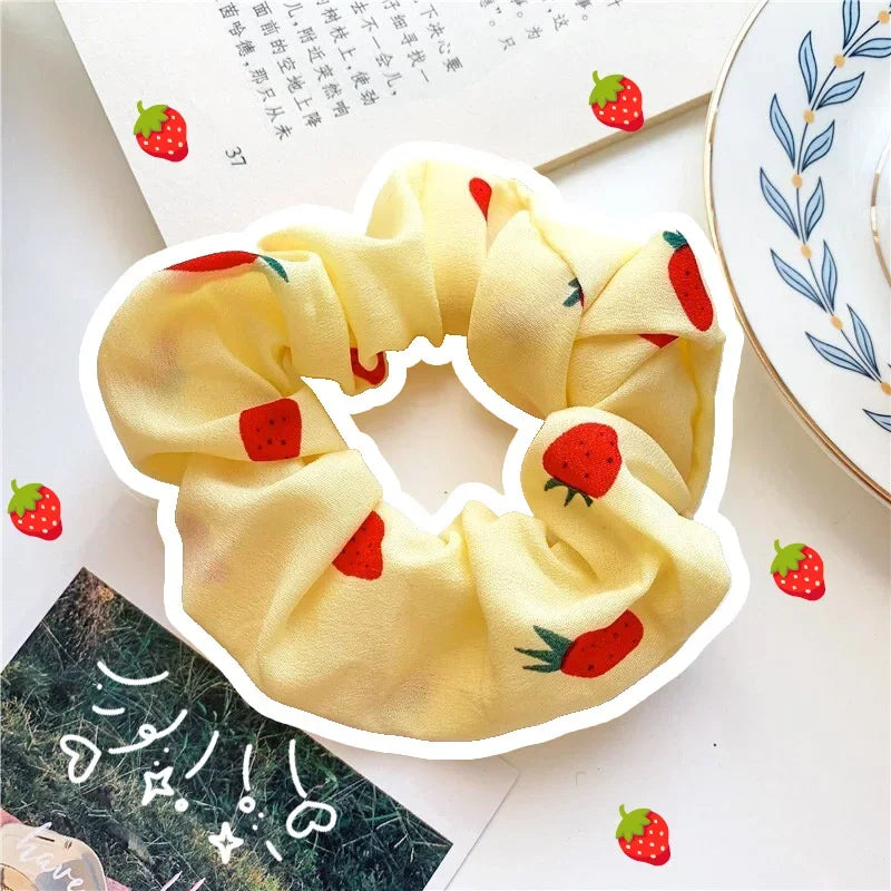 Cute Marble Leather Hair Rings – Spring/Summer Women’s Scrunchies