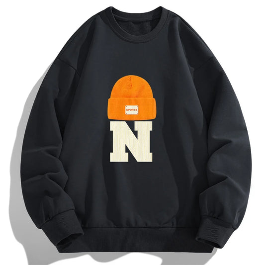 Graphic Flex Long Sleeve Pullover – Men’s Urban Streetwear Hoodie Tee