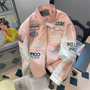 Retro PU Leather Moto Jacket – Unisex, Ready to Slay Fall/Winter Streets
