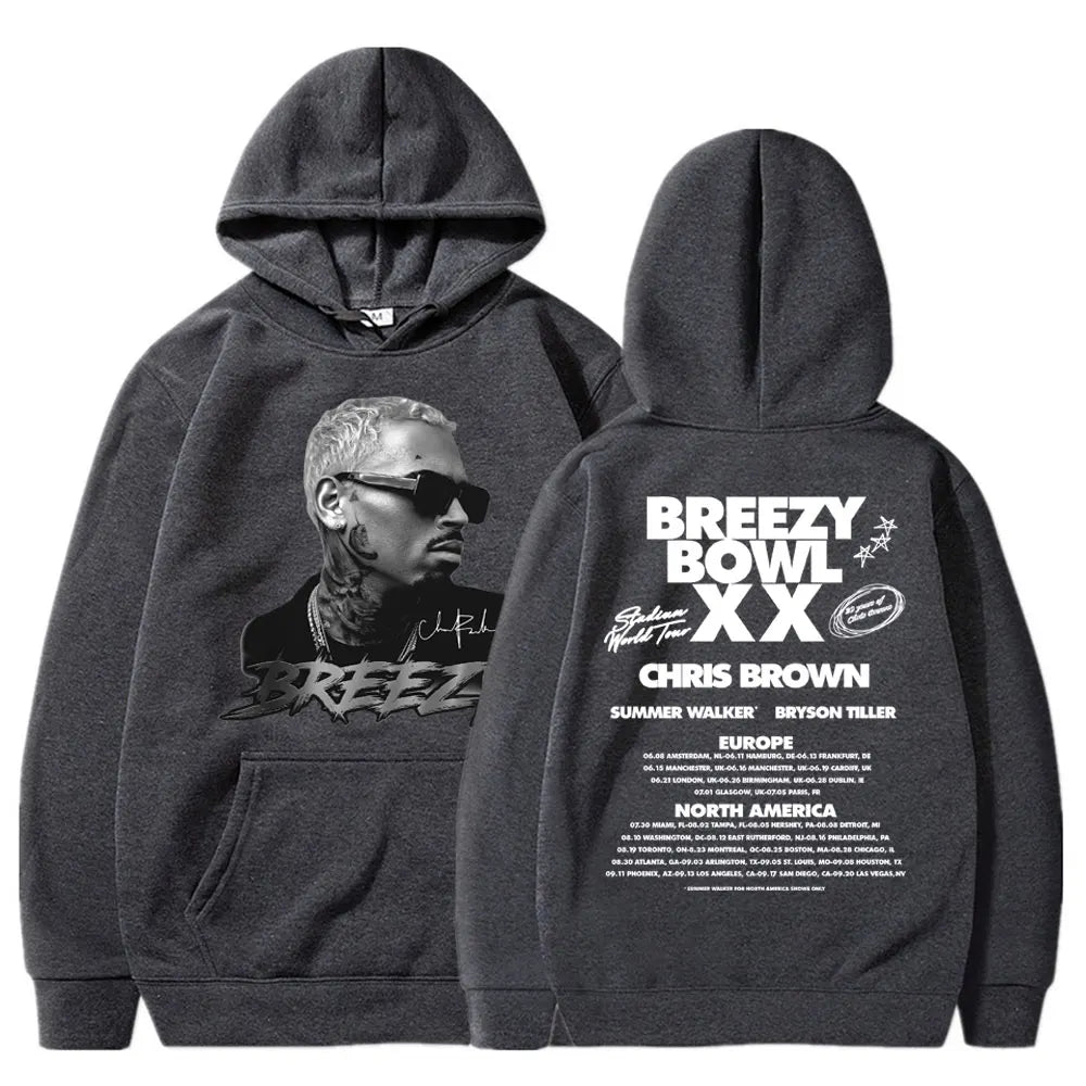 Chris Brown 2025 Tour Hoodie – Hip Hop Vibes Pullover