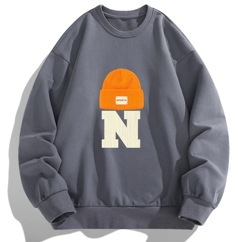 Graphic Flex Long Sleeve Pullover – Men’s Urban Streetwear Hoodie Tee