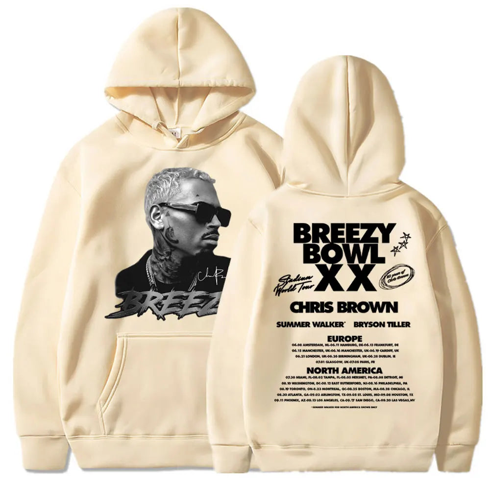 Chris Brown 2025 Tour Hoodie – Hip Hop Vibes Pullover