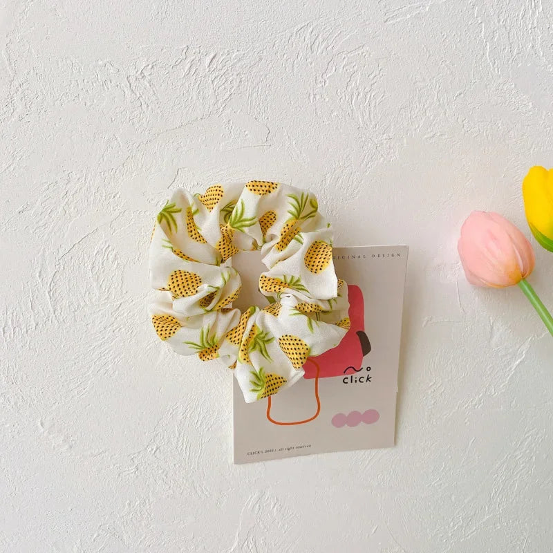 Cute Marble Leather Hair Rings – Spring/Summer Women’s Scrunchies