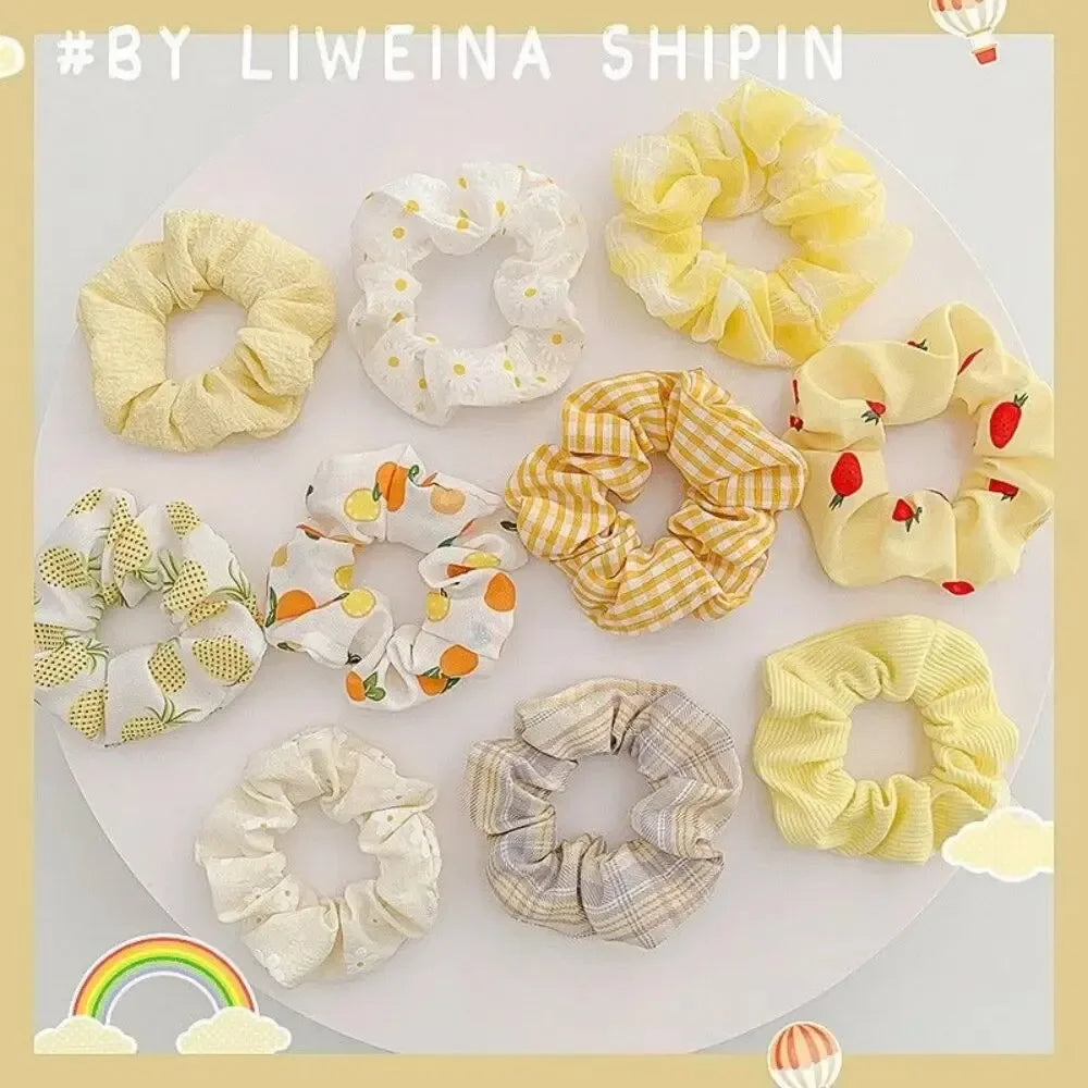 Cute Marble Leather Hair Rings – Spring/Summer Women’s Scrunchies