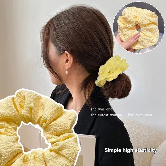 Cute Marble Leather Hair Rings – Spring/Summer Women’s Scrunchies