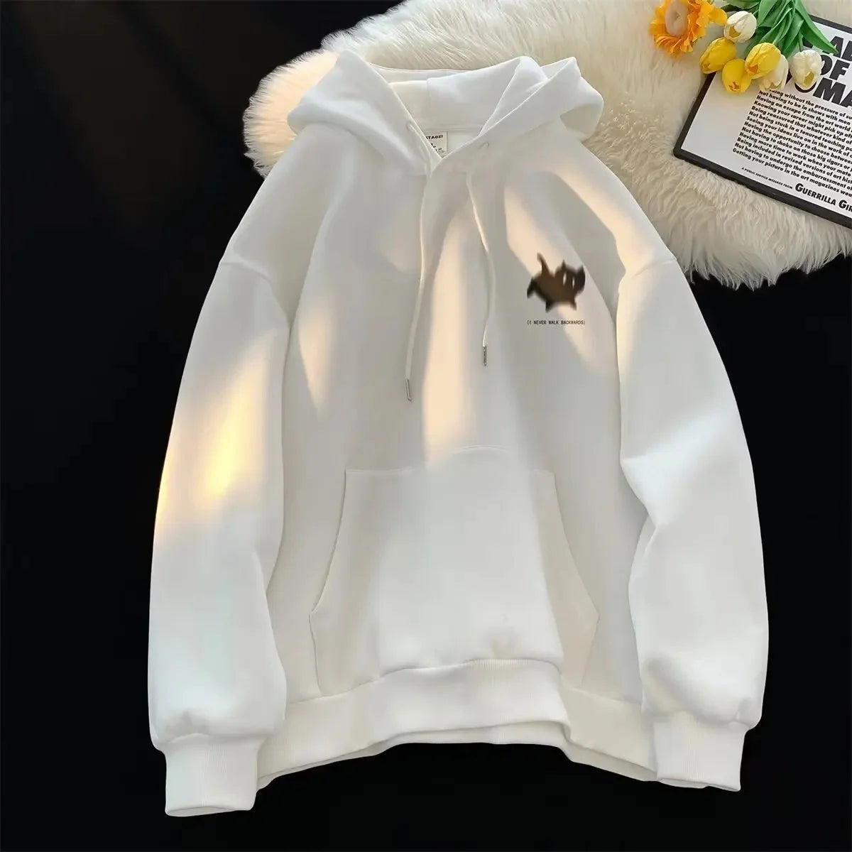 Casual Loose Men's Hoodie Sweatshirt, Fashionable Versatile.