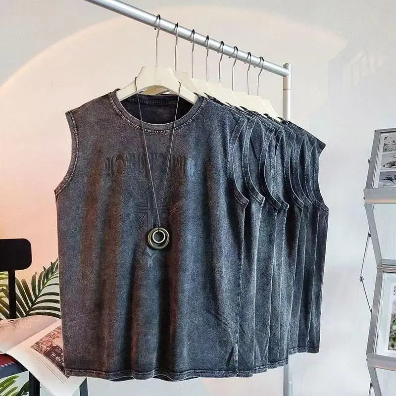 Bulls American Retro Washed Tank – Unisex Streetwear Vest