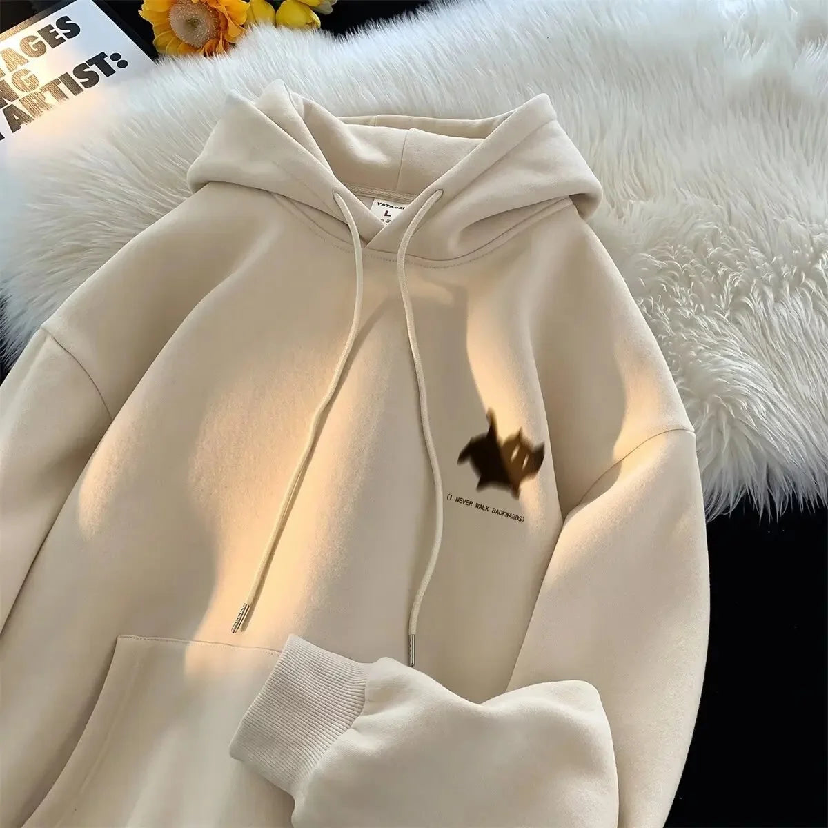 Casual Loose Men's Hoodie Sweatshirt, Fashionable Versatile.