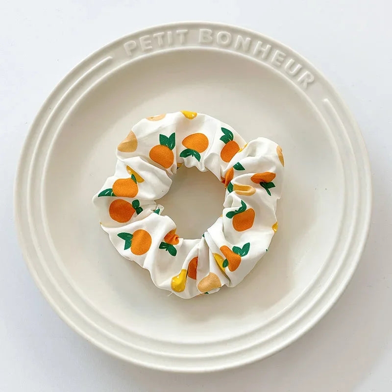 Cute Marble Leather Hair Rings – Spring/Summer Women’s Scrunchies