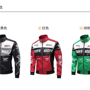 Men's Collar Leather Jacket, Fashionable American Motorcycle Suit Pu Leather Jacket
