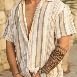 Vibe Check™ 3D Striped Hawaiian Shirt – Unisex Vacation Drip