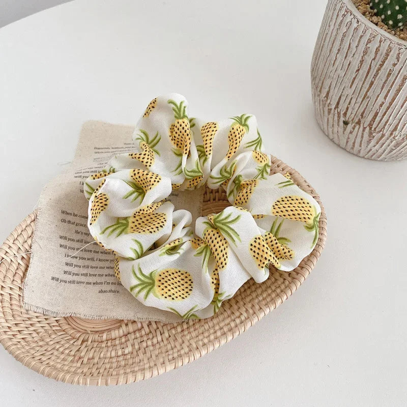Cute Marble Leather Hair Rings – Spring/Summer Women’s Scrunchies