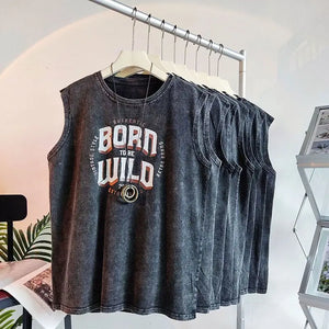 Bulls American Retro Washed Tank – Unisex Streetwear Vest