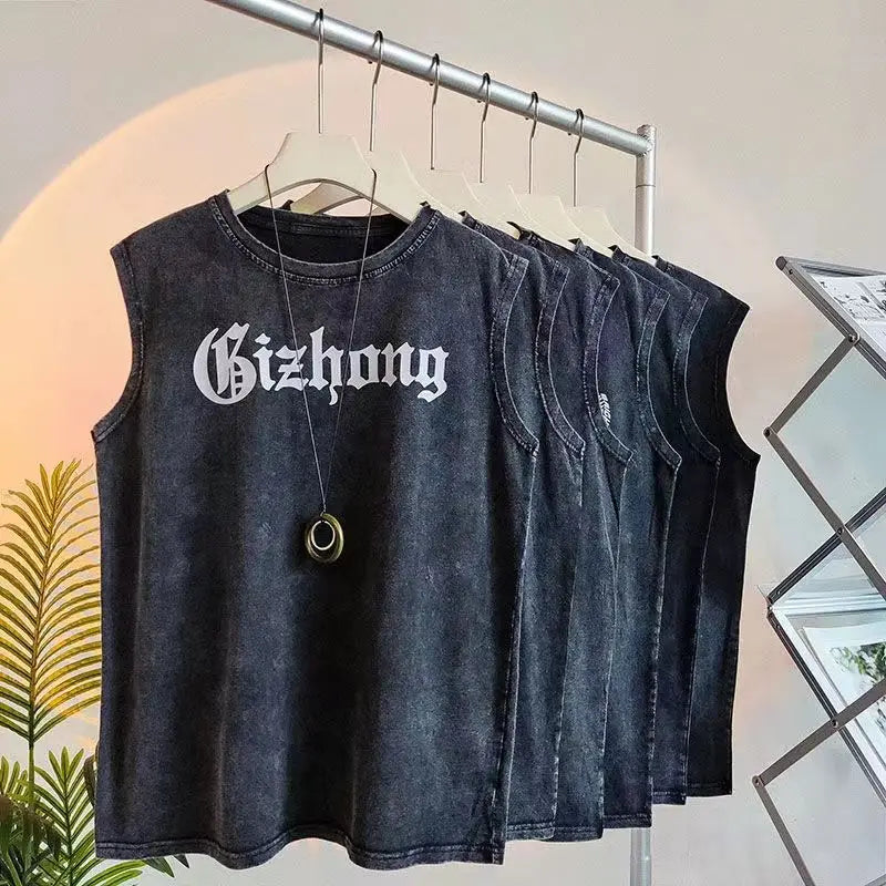 Bulls American Retro Washed Tank – Unisex Streetwear Vest