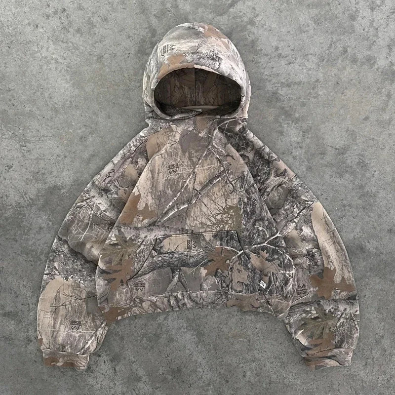 Y2K Retro zip up Hoodies For Men.