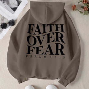 Faith Over Fear Hoodie – 2025 | Unisex Christian Streetwear