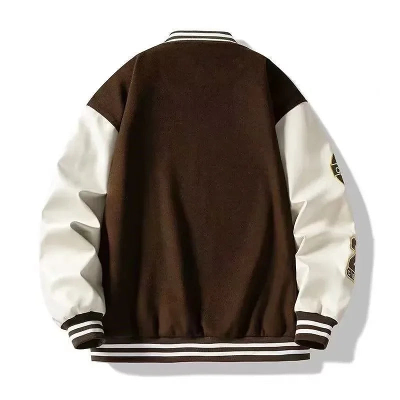 “DripMode Split Varsity – Loose Fit Street Jacket”