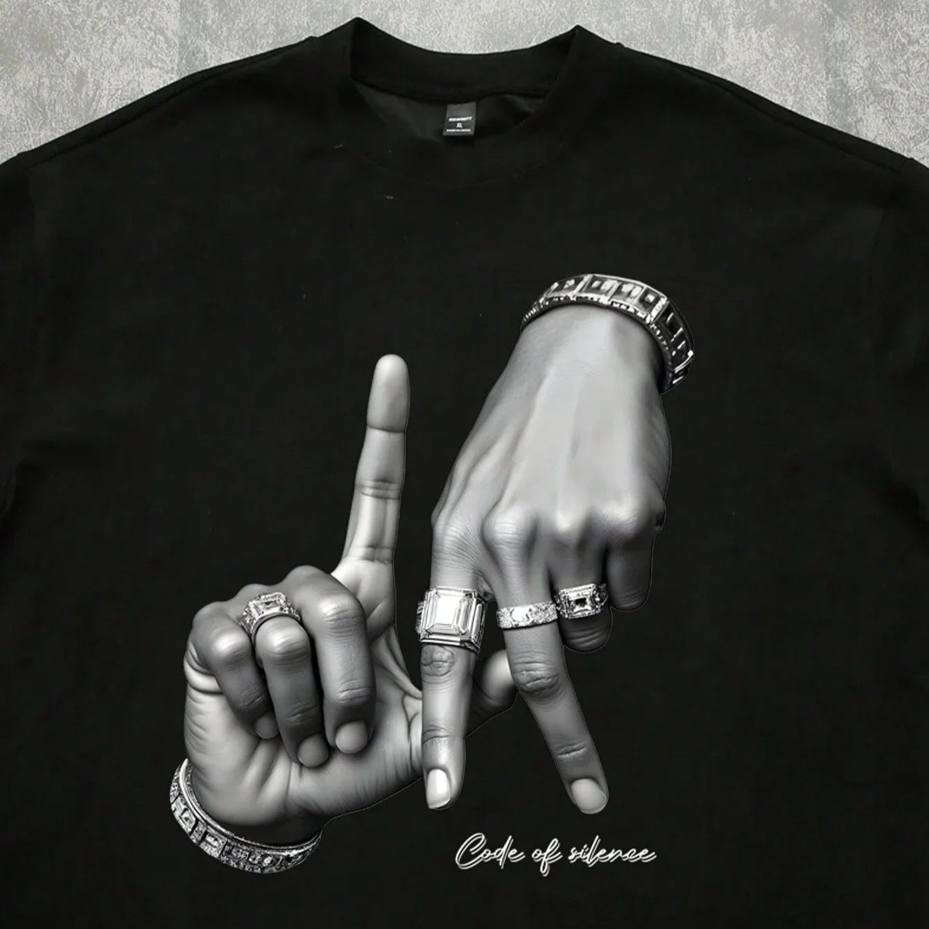 LA Vibes Hand Sign Tee – 100% Cotton Streetwear Drip.