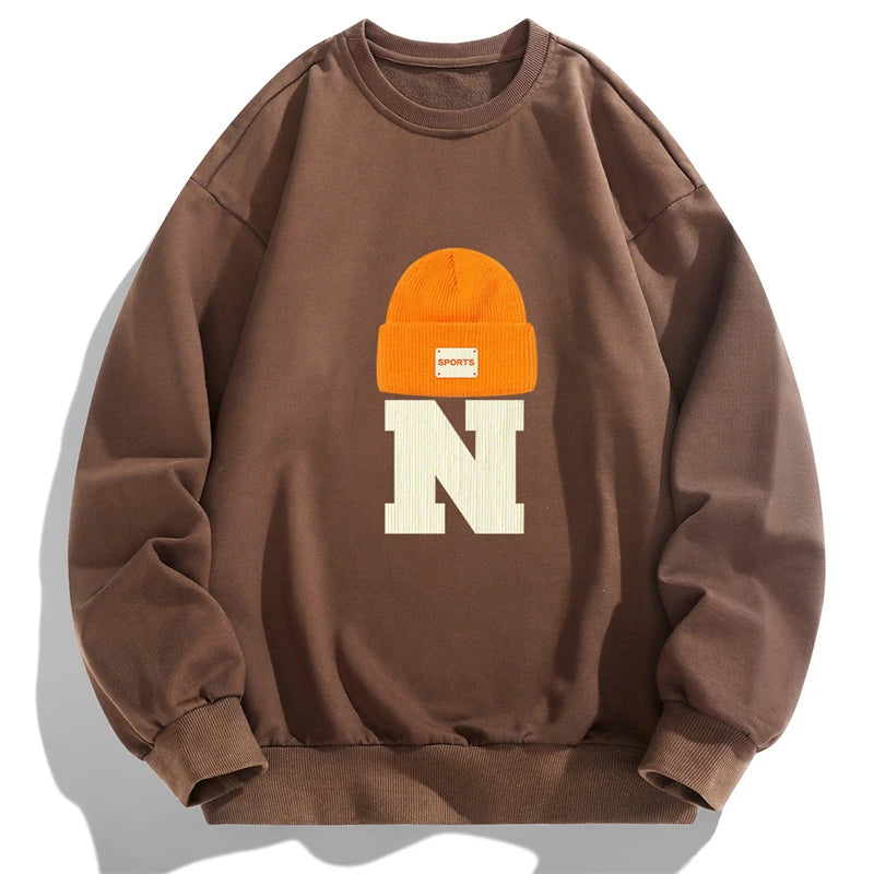 Graphic Flex Long Sleeve Pullover – Men’s Urban Streetwear Hoodie Tee