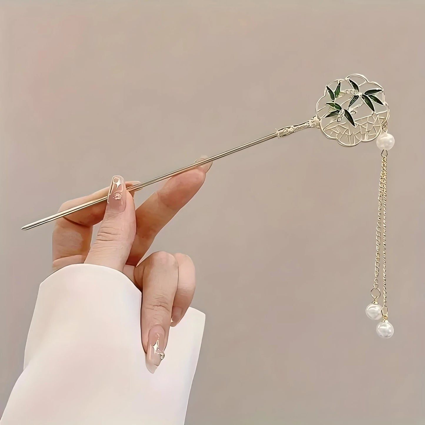 Elegant Chinese Style Hair Clip Tassel Hair Stick.