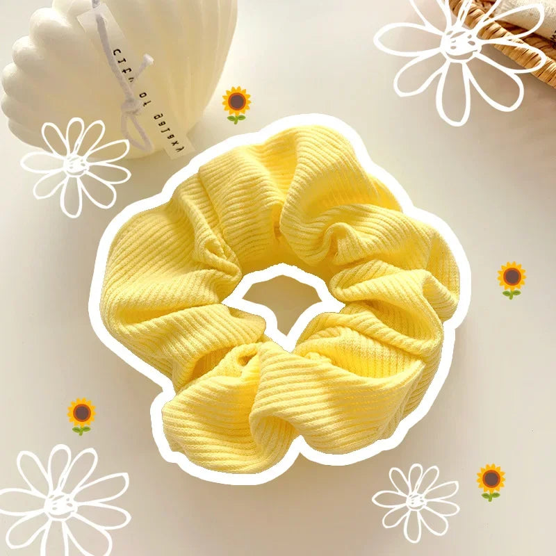 Cute Marble Leather Hair Rings – Spring/Summer Women’s Scrunchies