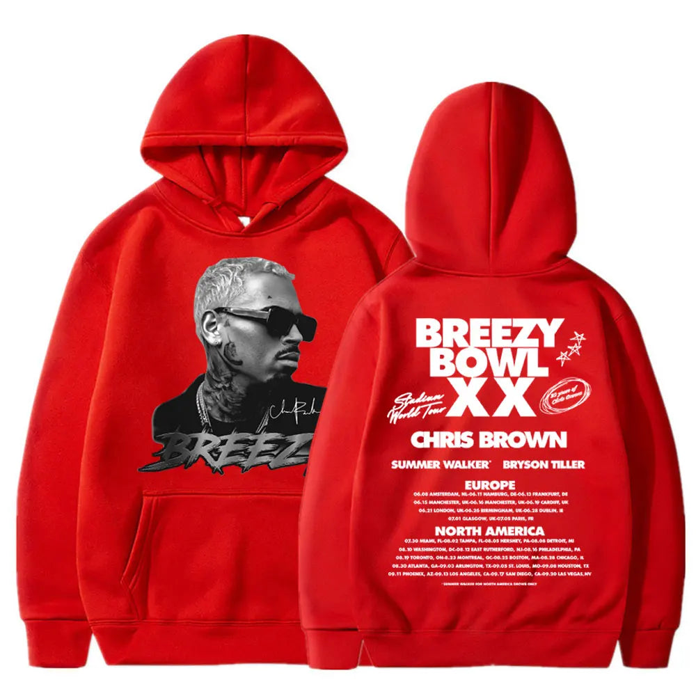 Chris Brown 2025 Tour Hoodie – Hip Hop Vibes Pullover