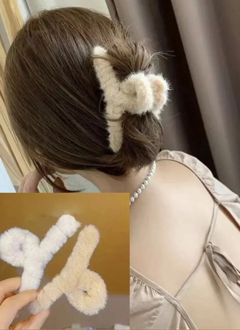 54pcs Milk Tea Hair Set – Autumn/Winter Neutral Bands & Clips