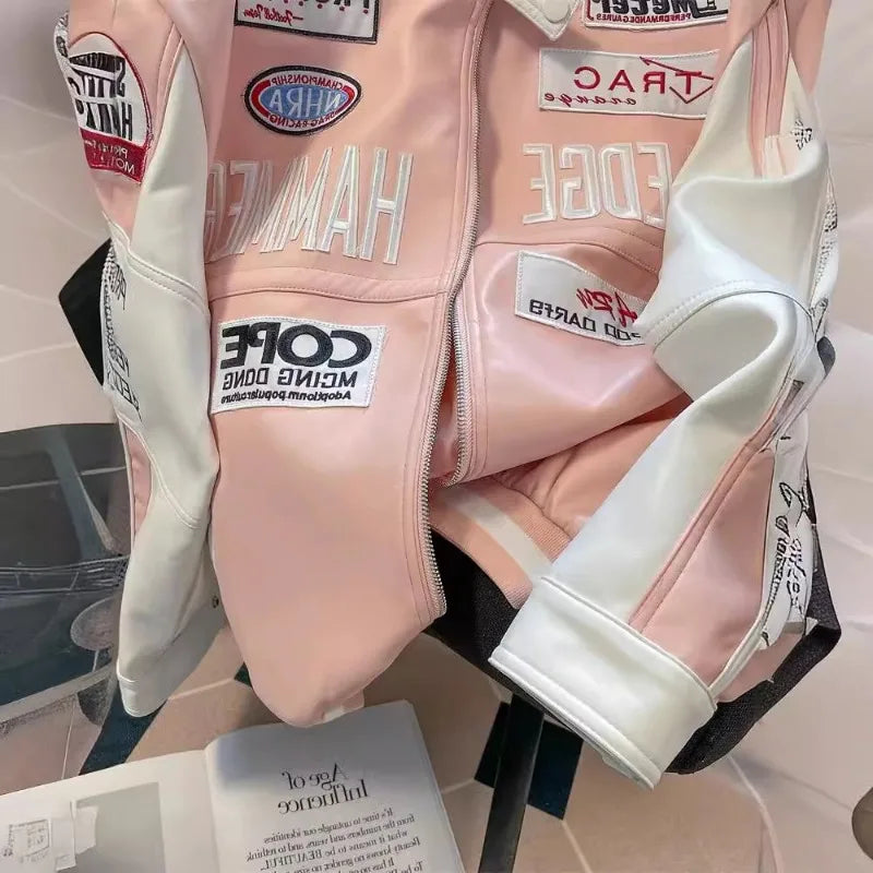 Retro PU Leather Moto Jacket – Unisex, Ready to Slay Fall/Winter Streets