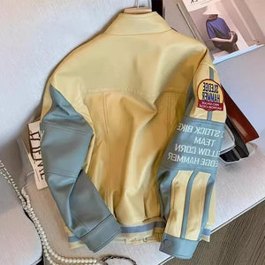 Retro PU Leather Moto Jacket – Unisex, Ready to Slay Fall/Winter Streets