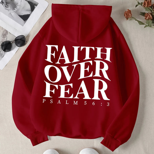Faith Over Fear Hoodie – 2025 | Unisex Christian Streetwear