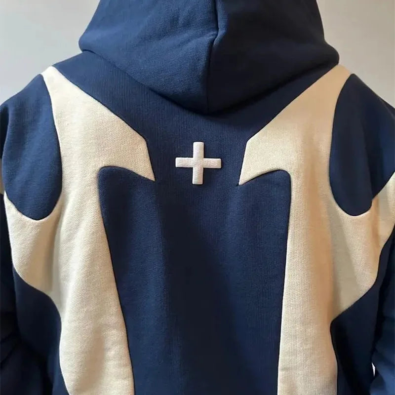 Devil DripY2K Retro Zip-Up Hoodie – Couple Streetwear for Him & Her.