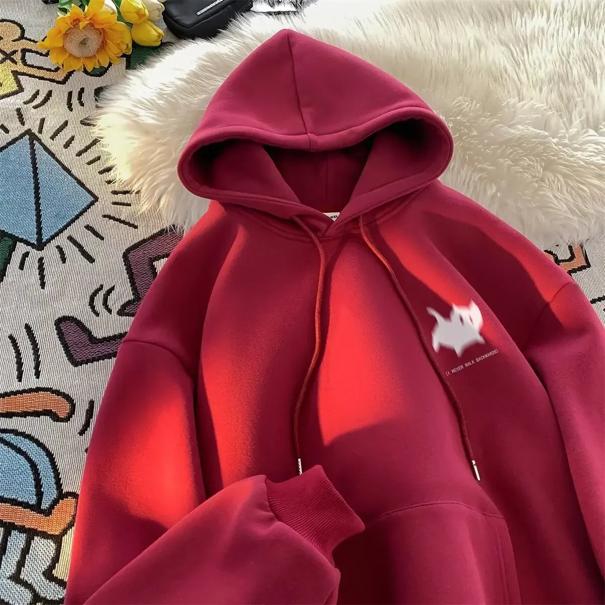 Casual Loose Men's Hoodie Sweatshirt, Fashionable Versatile.