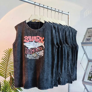 Bulls American Retro Washed Tank – Unisex Streetwear Vest