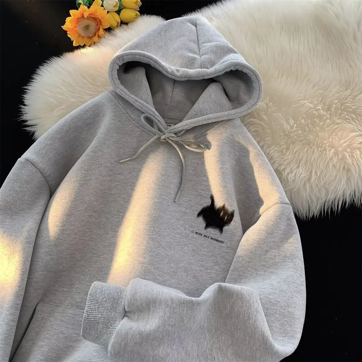 Casual Loose Men's Hoodie Sweatshirt, Fashionable Versatile.