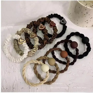 Elegant High-Elastic Hair Ties – Sleek Ponytail Essentials