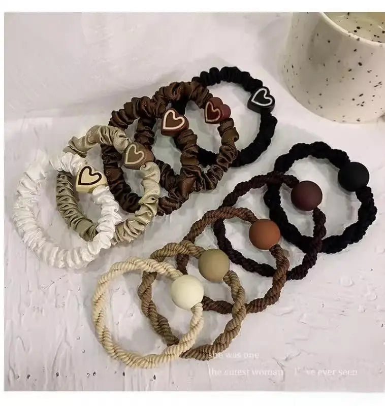 Elegant High-Elastic Hair Ties – Sleek Ponytail Essentials