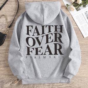 Faith Over Fear Hoodie – 2025 | Unisex Christian Streetwear