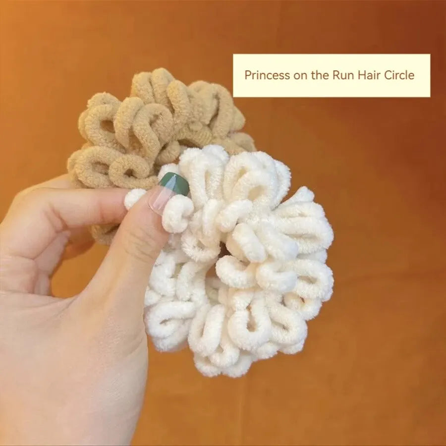 54pcs Milk Tea Hair Set – Autumn/Winter Neutral Bands & Clips