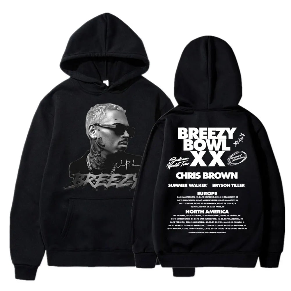 Chris Brown 2025 Tour Hoodie – Hip Hop Vibes Pullover