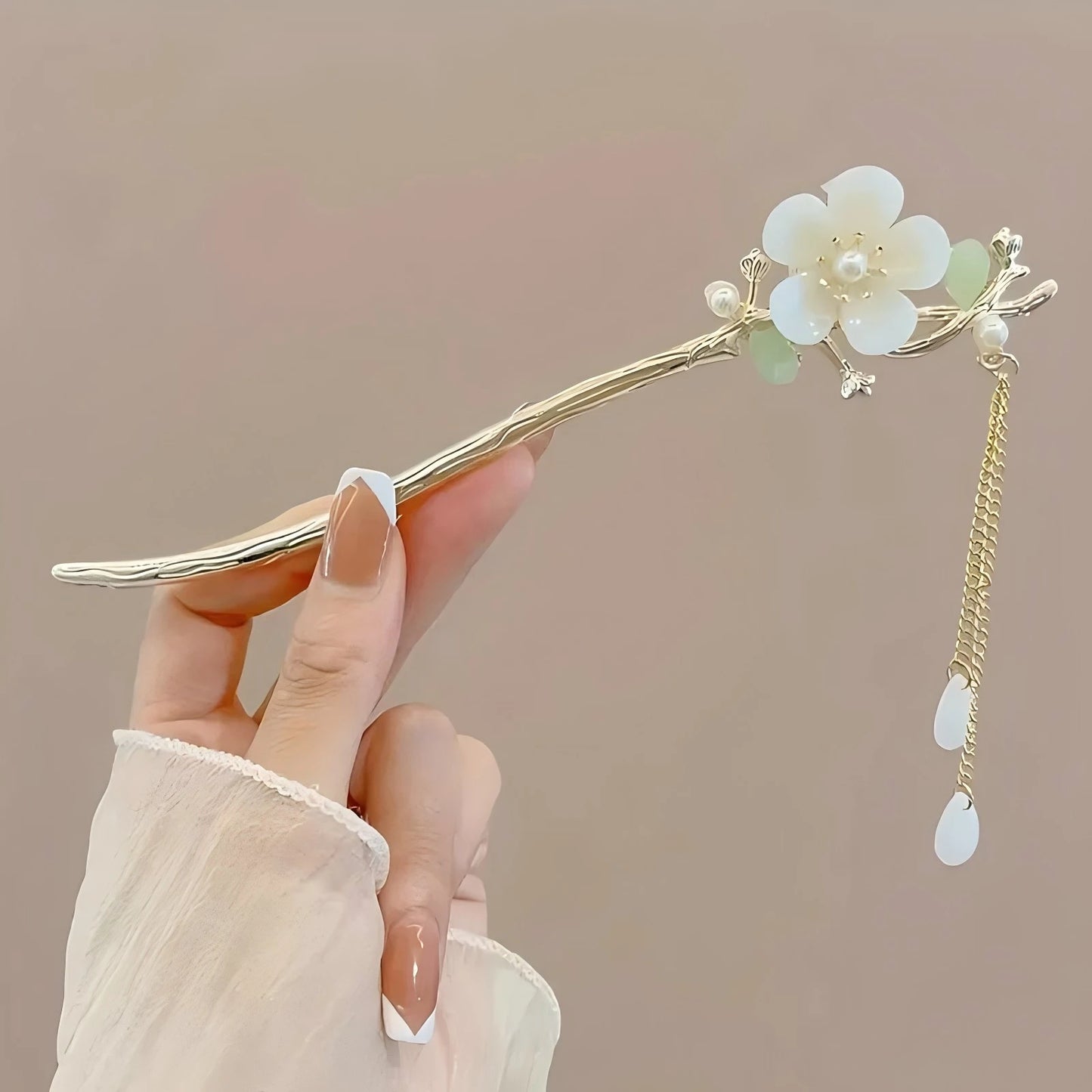 Elegant Chinese Style Hair Clip Tassel Hair Stick.