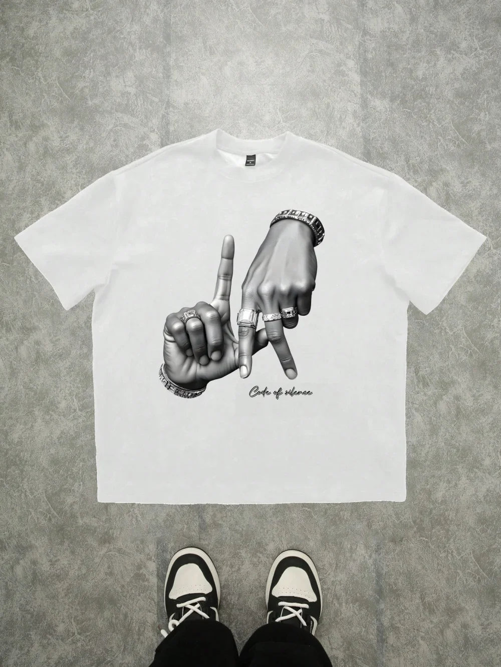 LA Vibes Hand Sign Tee – 100% Cotton Streetwear Drip.