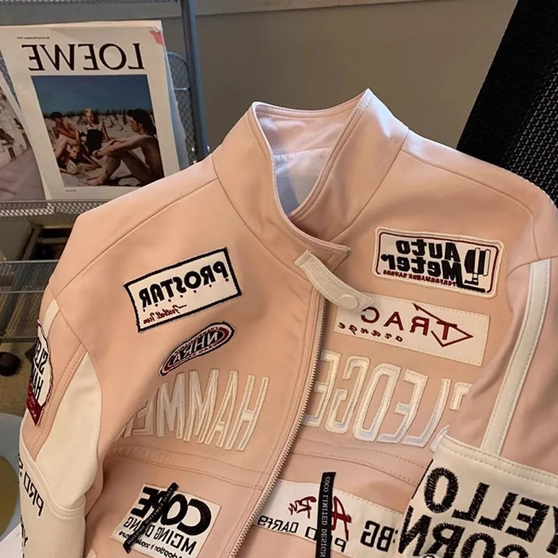 Retro PU Leather Moto Jacket – Unisex, Ready to Slay Fall/Winter Streets