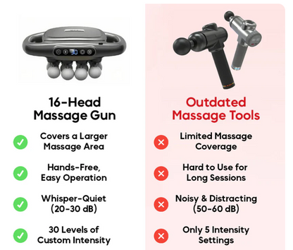 Desert Bloom ReviBease 16-Head Massage Gun