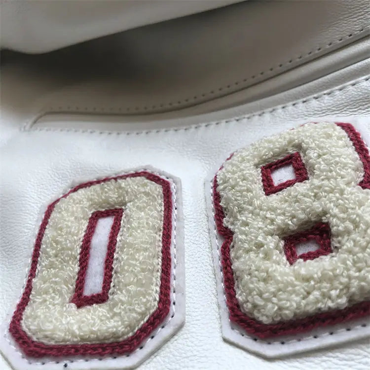 Design new leather baseball uniform men's PU leather jacket loose coat for men.